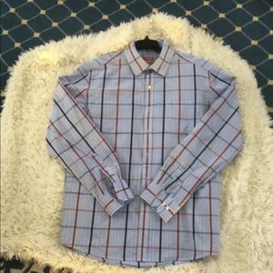 IZOD MULTICOLORED PLAID SHIRT